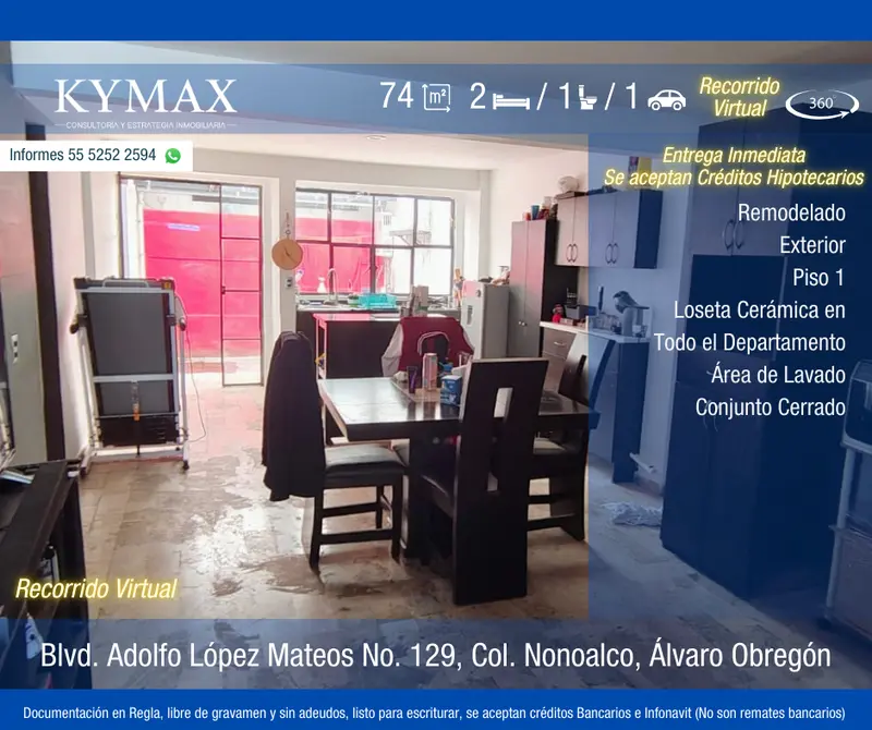 Departamento en venta · Santa Maria Nonoalco, Benito Juárez, Ciudad de México Departamento en venta · Santa Maria Nonoalco, Benito Juárez, Ciudad de México