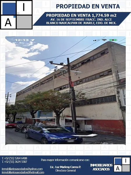Lote en venta · Industrial Alce Blanco, Naucalpan de Juárez, Estado de México