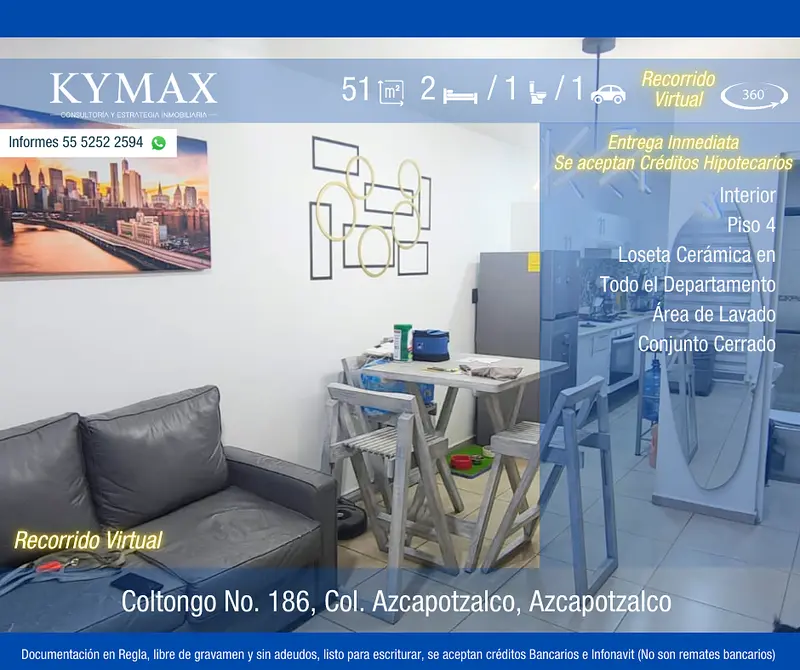 Departamento en venta · Azcapotzalco, Ciudad de México