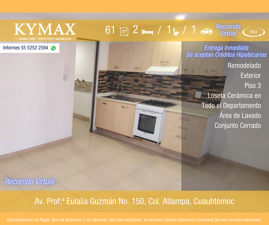 Departamento en venta · Atlampa, Cuauhtémoc, Ciudad de México