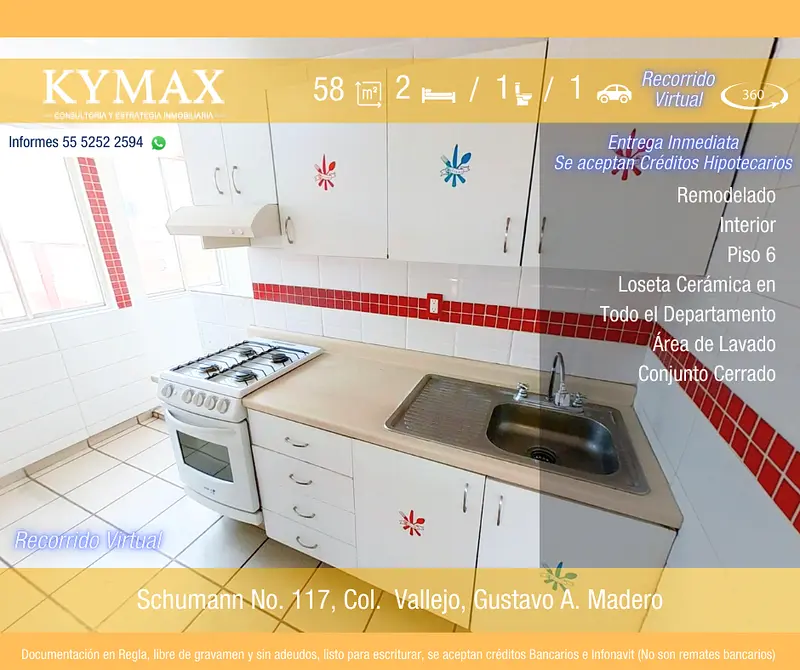 Departamento en venta · Vallejo, Gustavo A. Madero, Ciudad de México