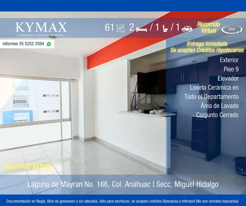 Departamento en venta · Anahuac I Sección, Anahuac, Miguel Hidalgo, Ciudad de México Departamento en venta · Anahuac I Sección, Anahuac, Miguel Hidalgo, Ciudad de México