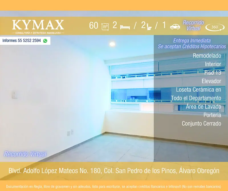 Departamento en venta · San Pedro de los Pinos, Álvaro Obregón, Ciudad de México Departamento en venta · San Pedro de los Pinos, Álvaro Obregón, Ciudad de México