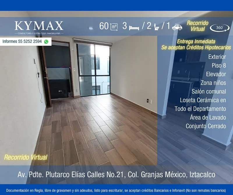 Departamento en venta · Granjas México, Iztacalco, Ciudad de México
