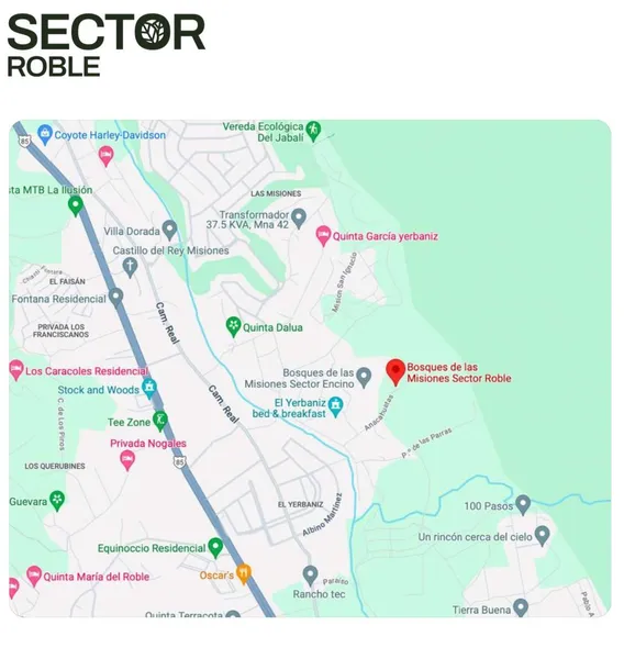 Lote en venta · Bosques de las Misiones Sector Encino, Santiago, Nuevo León