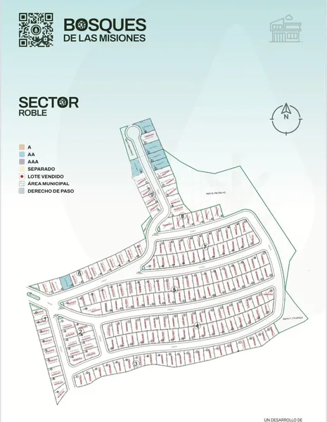 Lote en venta · Bosques de las Misiones Sector Encino, Santiago, Nuevo León