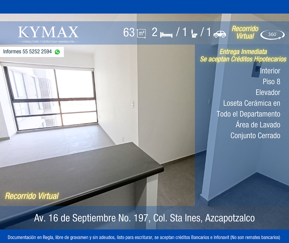 Departamento en venta · Azcapotzalco, Ciudad de México