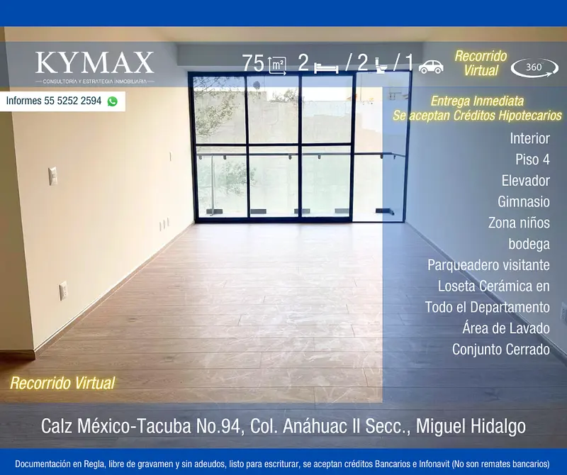 Departamento en venta · Anahuac II Sección, Anahuac, Miguel Hidalgo, Ciudad de México