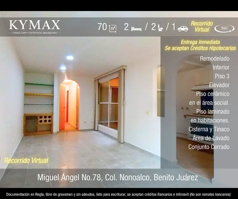 Departamento en venta · Santa Maria Nonoalco, Benito Juárez, Ciudad de México Departamento en venta · Santa Maria Nonoalco, Benito Juárez, Ciudad de México