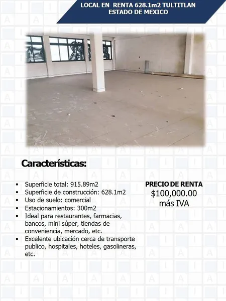 Comercio en alquiler · Bello Horizonte, Tultitlán, Estado de México