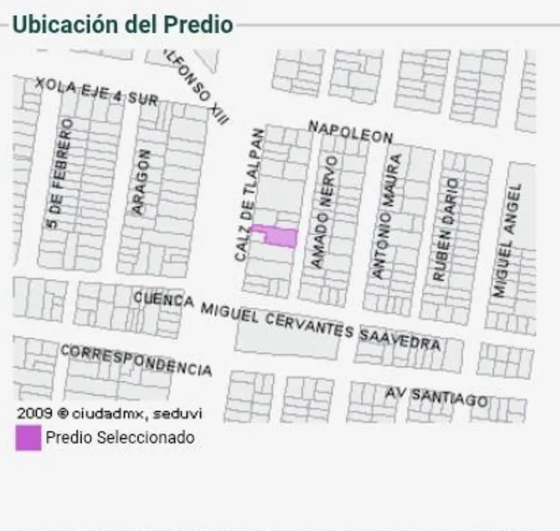 Lote en venta · Moderna, Benito Juárez, Ciudad de México
