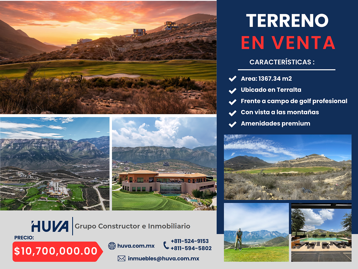 Lote en venta · Terralta Residencial Country Club, García, Nuevo León