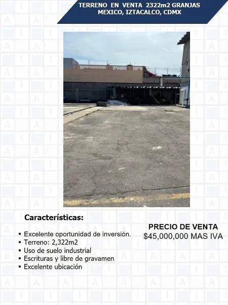 Nave industrial en venta · Granjas México, Iztacalco, Ciudad de México