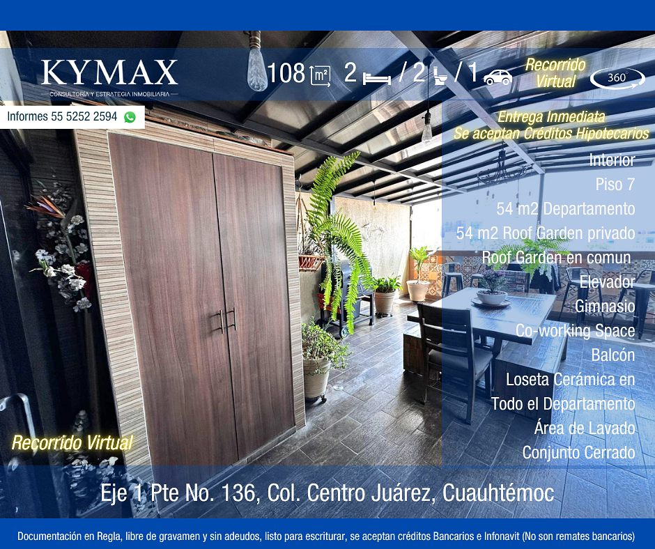 Departamento en venta · Centro (Área 1), Centro, Cuauhtémoc, Ciudad de México