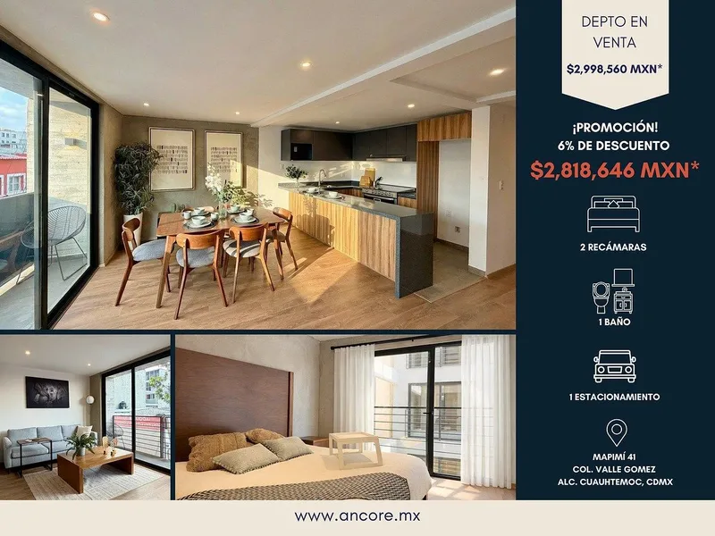 Departamento en venta · Valle Gómez, Cuauhtémoc, Ciudad de México Departamento en venta · Valle Gómez, Cuauhtémoc, Ciudad de México