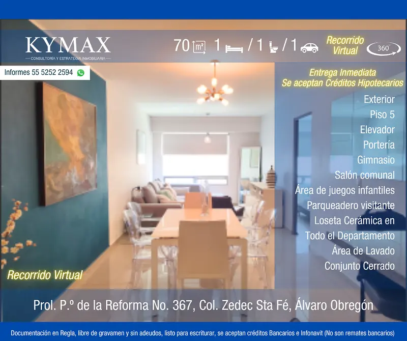 Departamento en venta · Santa Fe Centro Ciudad, Álvaro Obregón, Ciudad de México Departamento en venta · Santa Fe Centro Ciudad, Álvaro Obregón, Ciudad de México