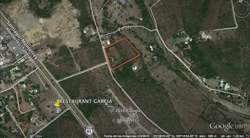 Lote en venta · Yerbaniz, Santiago, Nuevo León