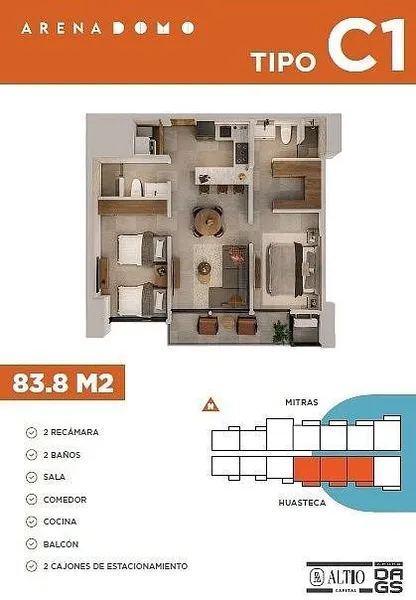 Departamento en venta · Industrial Milenium de Santa Catarina 2do Sector, Santa Catarina, Nuevo León