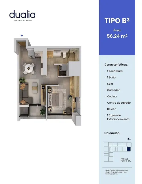 Departamento en venta · Obrera, Monterrey, Nuevo León
