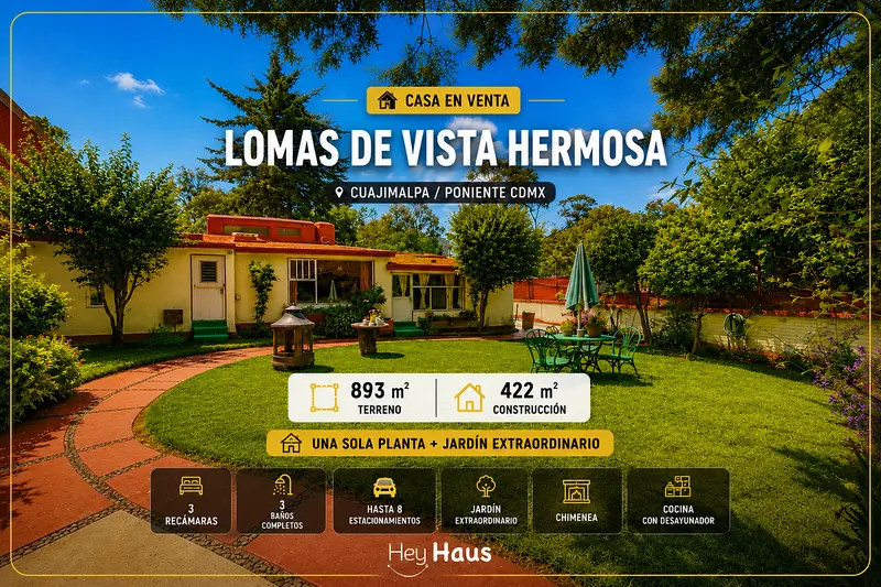 Casa en venta · Lomas de Vista Hermosa, Cuajimalpa de Morelos, Ciudad de México