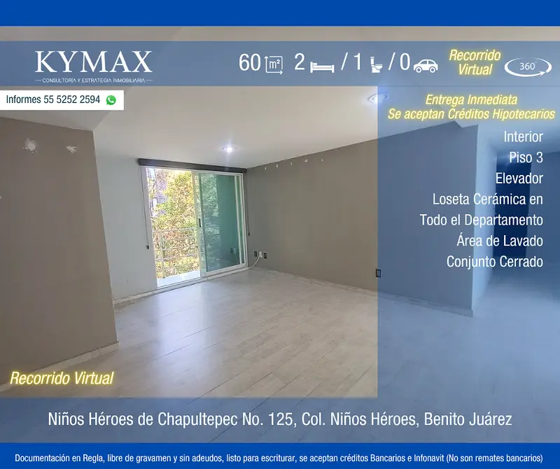 Departamento en venta · Niños Héroes, Benito Juárez, Ciudad de México