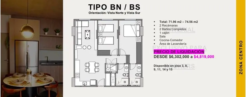Departamento en venta · Centro, Monterrey, Nuevo León