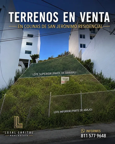 Lote en venta · Colinas de San Jerónimo, Monterrey, Nuevo León