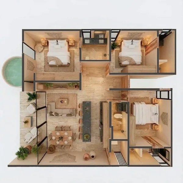 Departamento en venta · Akumal, Tulum, Quintana Roo