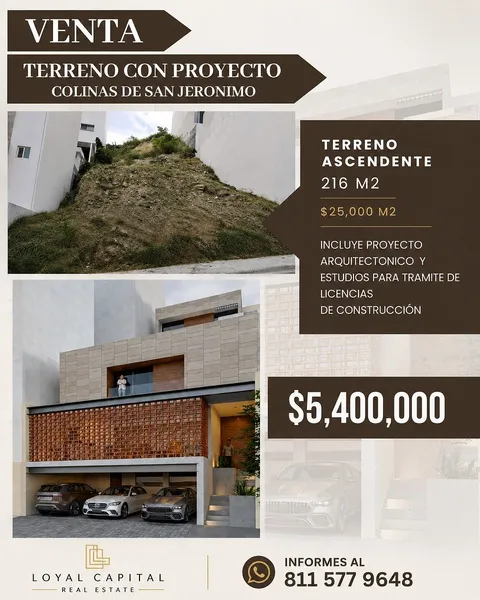 Lote en venta · Colinas de San Jerónimo, Monterrey, Nuevo León
