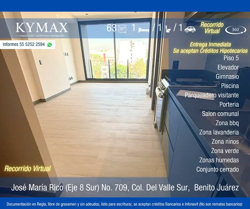 Departamento en venta · Del Valle Norte, Del Valle, Benito Juárez, Ciudad de México