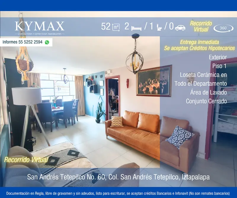 Departamento en venta · San Andrés Tetepilco, Iztapalapa, Ciudad de México Departamento en venta · San Andrés Tetepilco, Iztapalapa, Ciudad de México