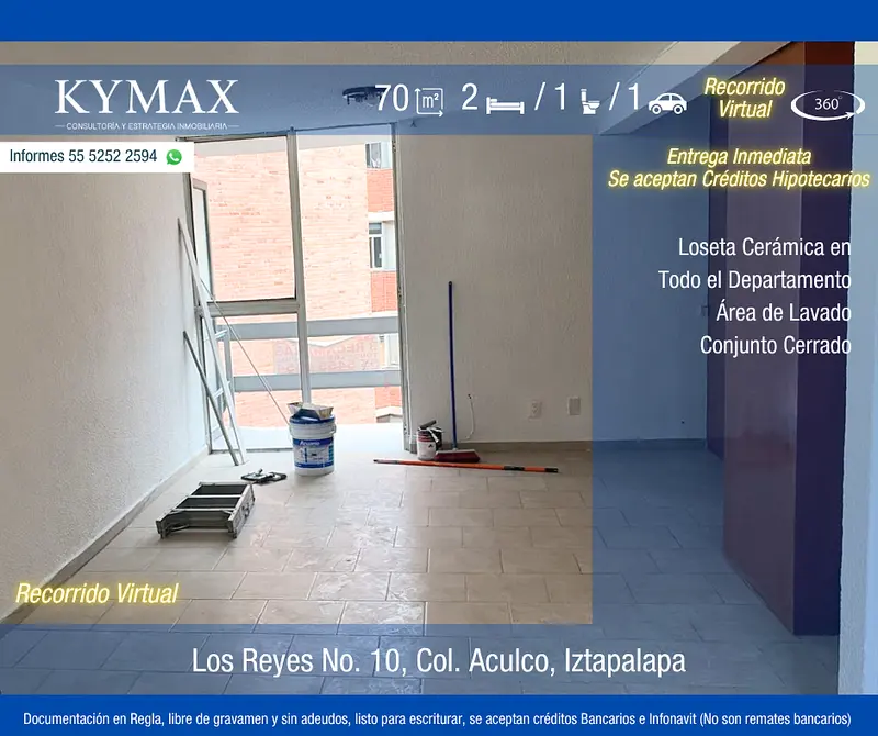 Departamento en venta · Aculco, Iztapalapa, Ciudad de México