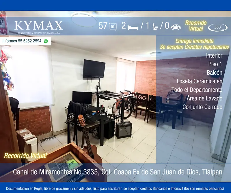 Departamento en venta · Ex Hacienda San Juan de Dios, Tlalpan, Ciudad de México