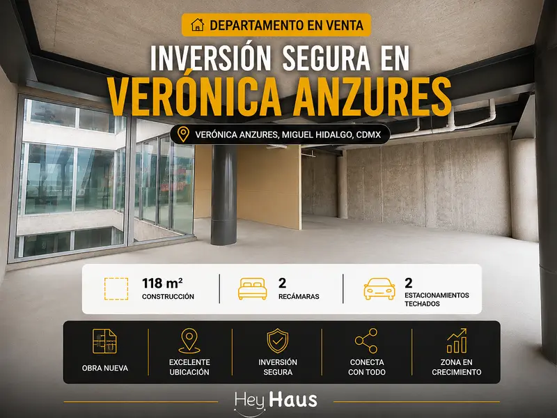 Departamento en venta · Veronica Anzures, Miguel Hidalgo, Ciudad de México