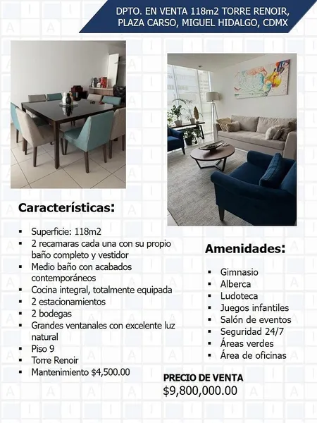 Departamento en venta · Lomas de Chapultepec VIII Sección, Lomas de Chapultepec, Chapultepec, Miguel Hidalgo, Ciudad de México