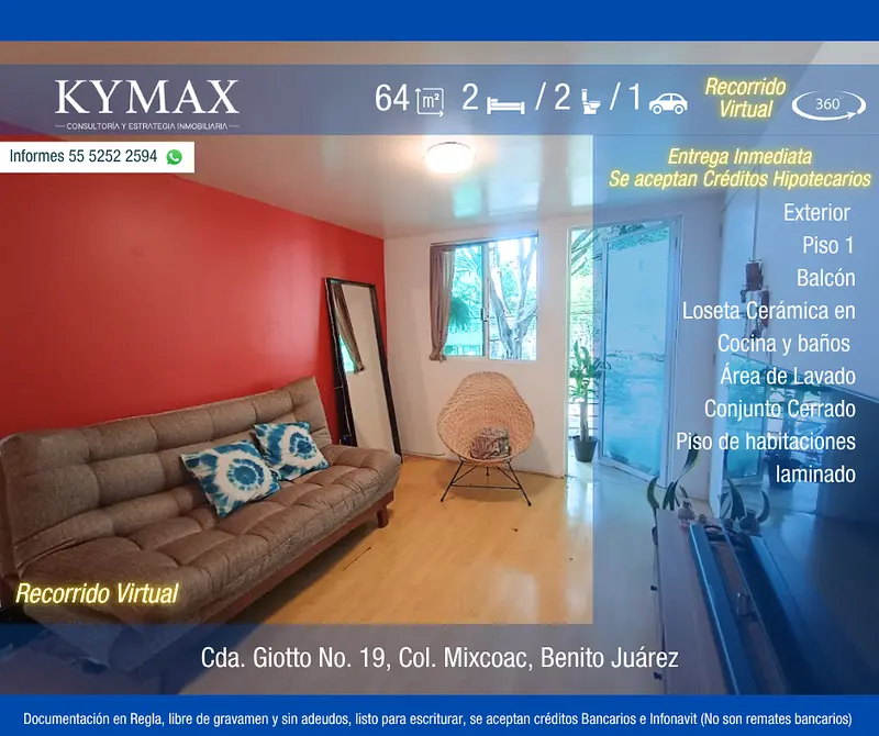 Departamento en venta · Benito Juárez Santa Cruz del Tejocote, San José del Rincón, Estado de México
