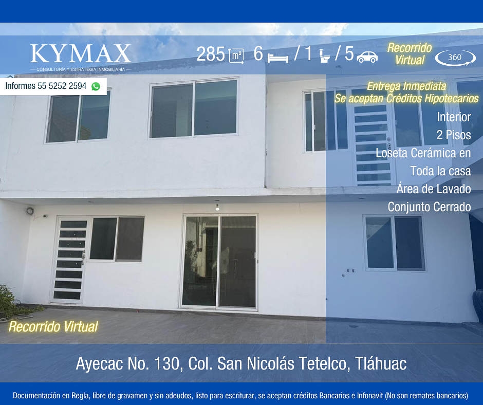 Casa en venta · San Nicolás Tetelco, Tláhuac, Ciudad de México Casa en venta · San Nicolás Tetelco, Tláhuac, Ciudad de México