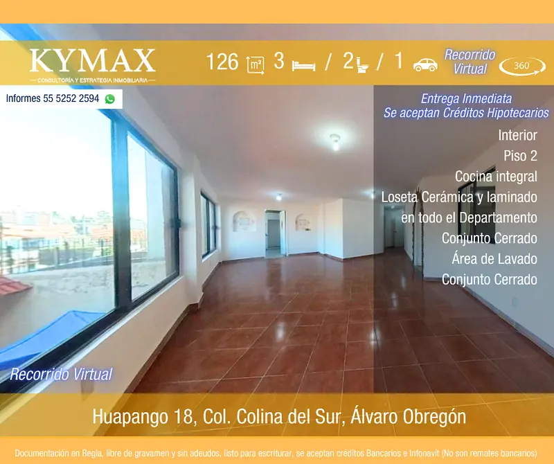 Departamento en venta · Ampliación Piloto Adolfo Lopez Mateos, Piloto Adolfo Lopez Mateos, Álvaro Obregón, Ciudad de México