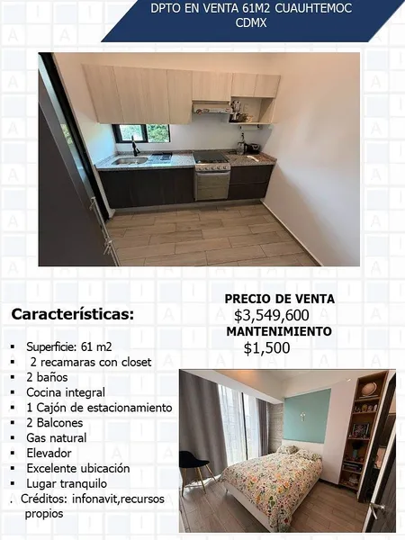 Departamento en venta · Doctores, Cuauhtémoc, Ciudad de México