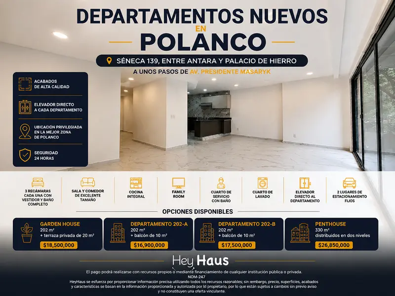 Departamento en venta · Polanco, Miguel Hidalgo, Ciudad de México