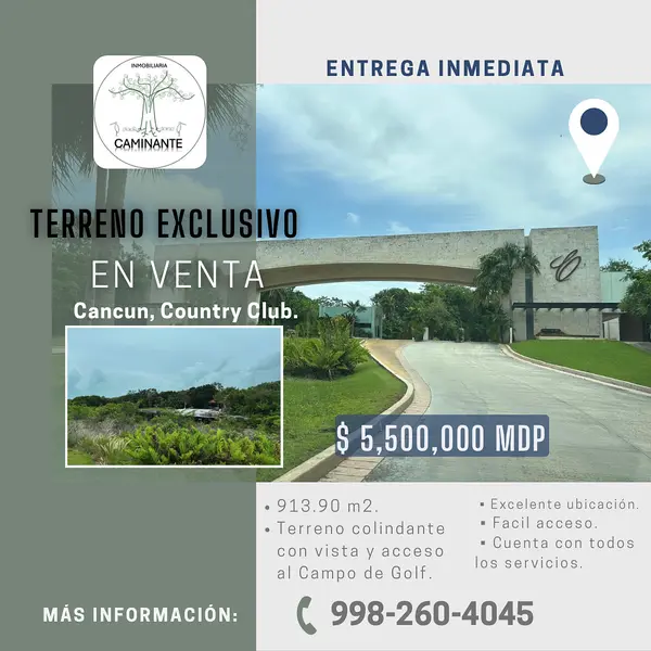 Lote en venta · Cancún, Benito Juárez, Quintana Roo