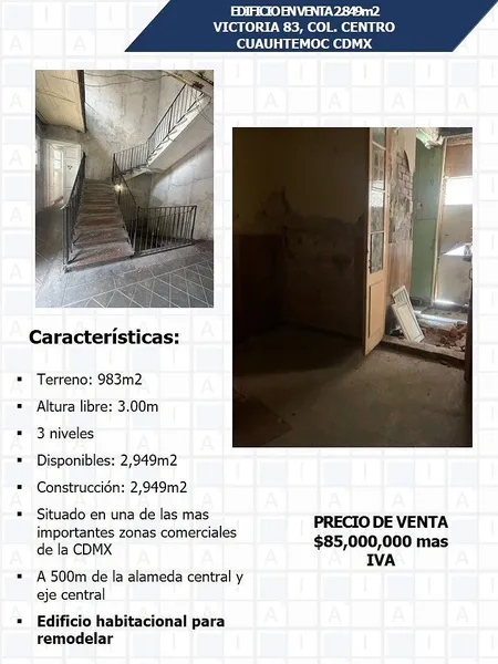 Departamento en venta · Centro (Área 1), Centro, Cuauhtémoc, Ciudad de México