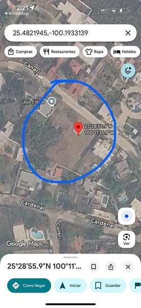 Lote en venta · El Barrial, Santiago, Nuevo León