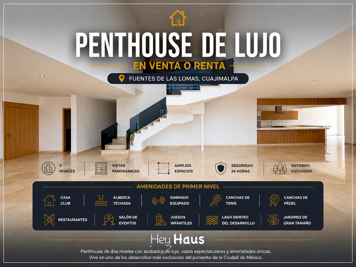 Departamento en renta · Hacienda de las Palmas, Huixquilucan, Estado de México