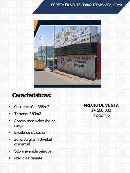Bodega en venta · Colonial Iztapalapa, Iztapalapa, Ciudad de México