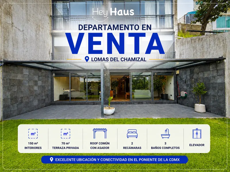 Departamento en venta · Lomas del Chamizal, Cuajimalpa de Morelos, Ciudad de México