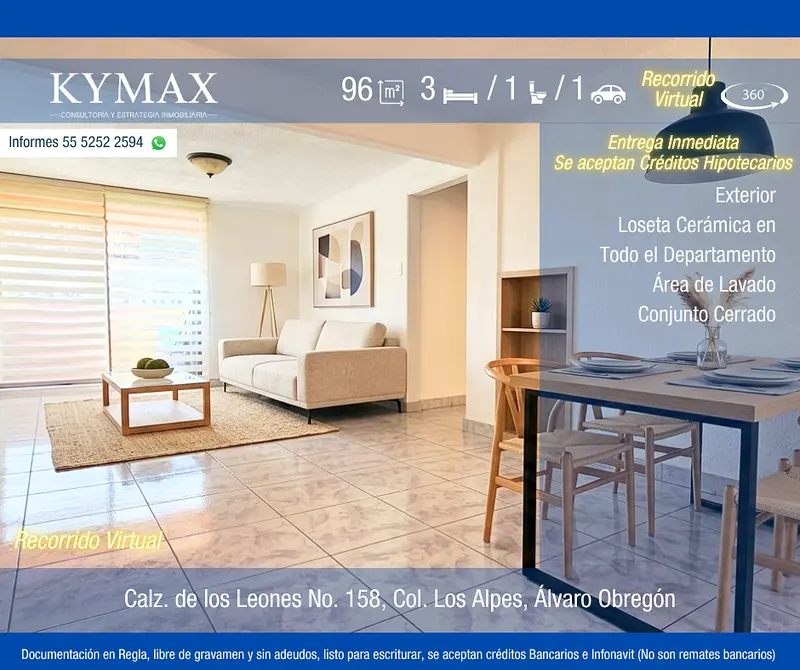 Departamento en venta · Los Alpes, Álvaro Obregón, Ciudad de México