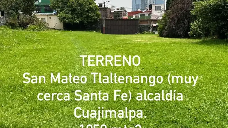 Lote en venta · San Mateo Tlaltenango, Cuajimalpa de Morelos, Ciudad de México
