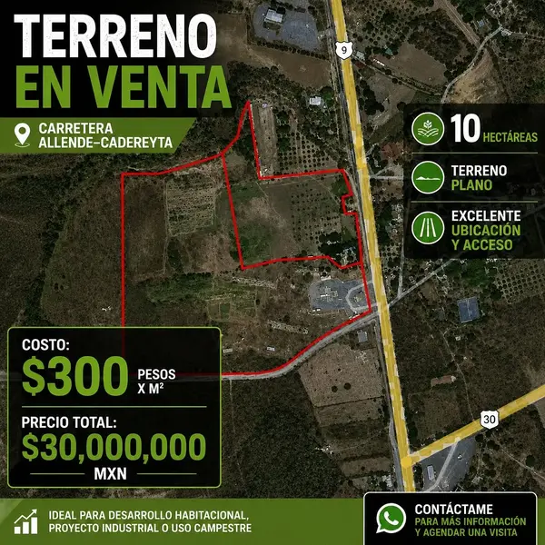 Lote en venta · Ignacio Allende, Cadereyta Jiménez, Nuevo León