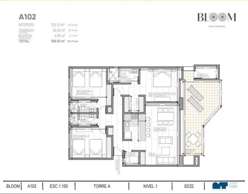 Departamento en venta · Puerto Aventuras, Solidaridad, Quintana Roo